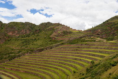 The terraces of the Pisac Archaeological Site