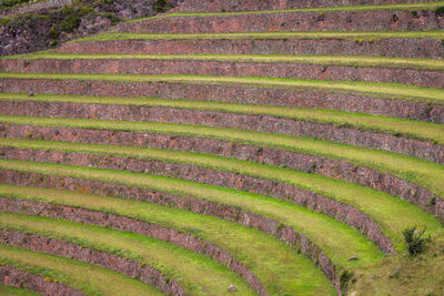 Terraces primarily used for farming and preventing erosion