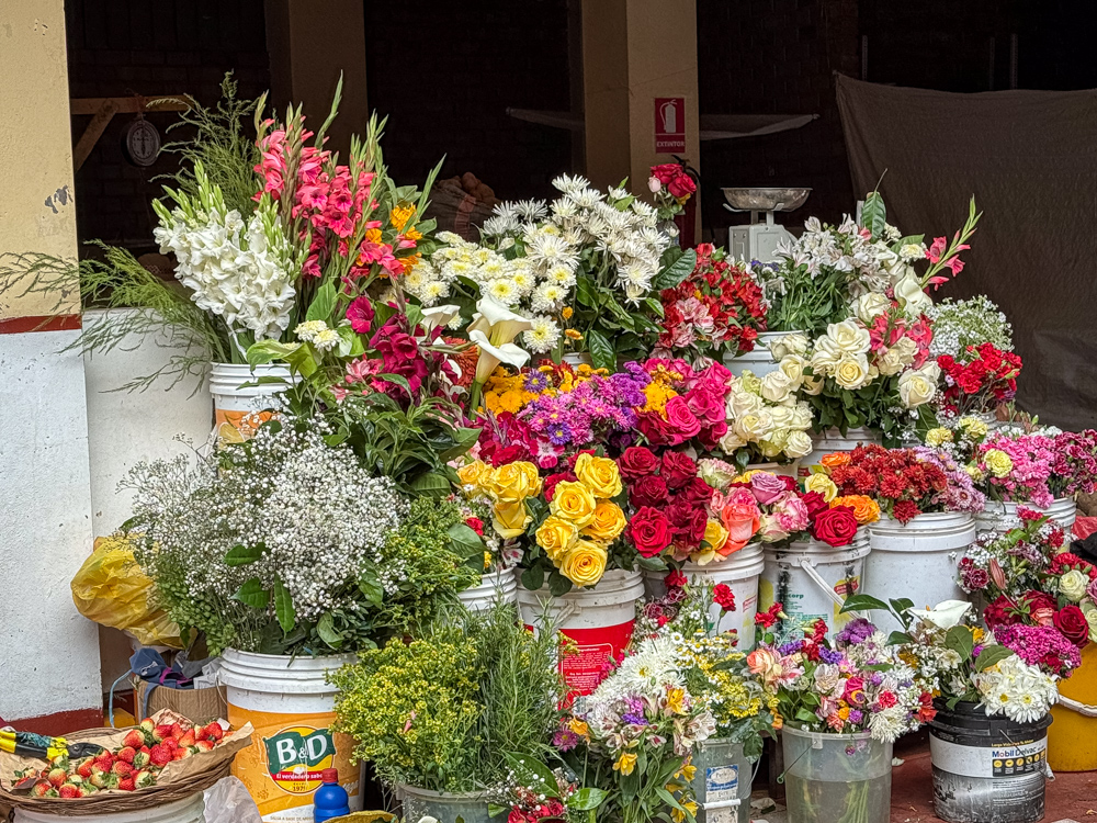 Walking through the Pisac market