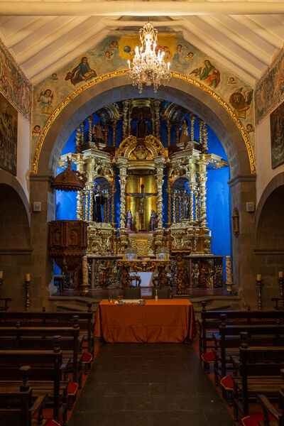Interior of the hacienda church