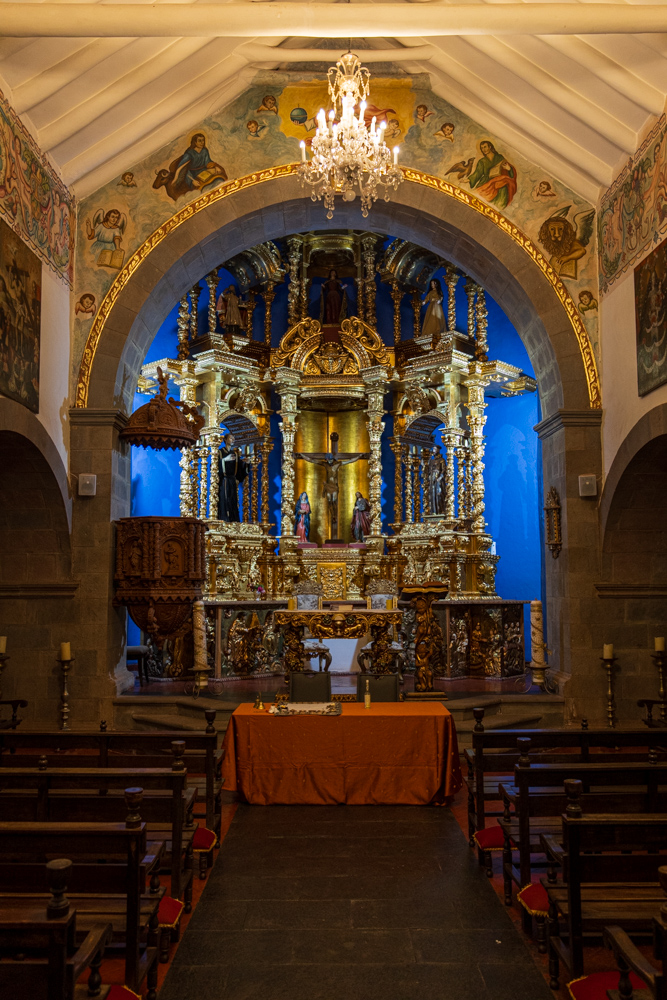 Interior of the hacienda church
