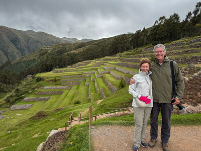 Virginia Ann and Cal at Chinchero Site
