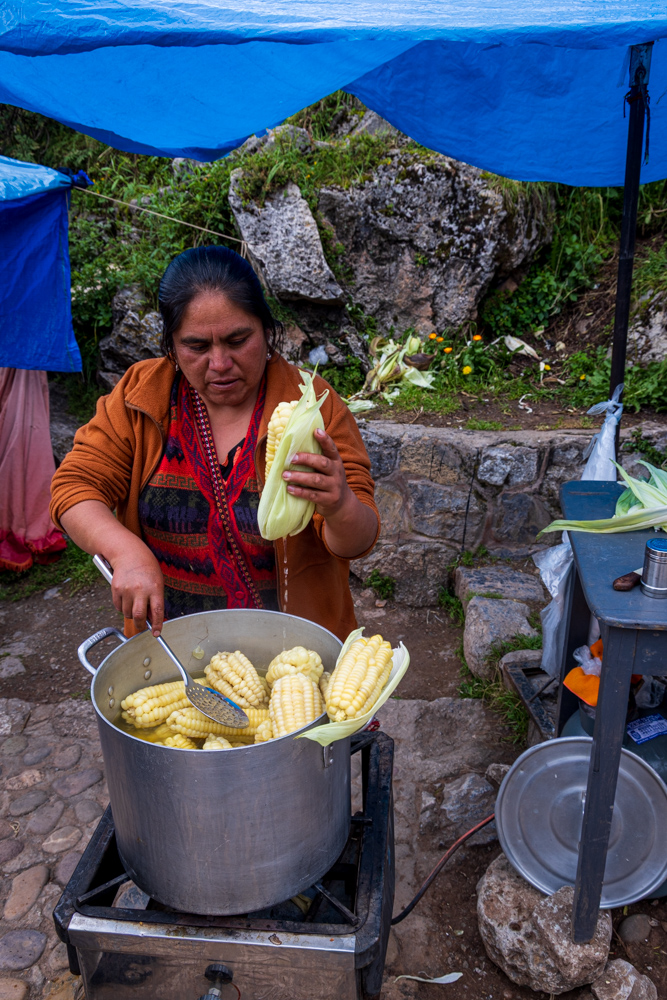 Corn stand along the road