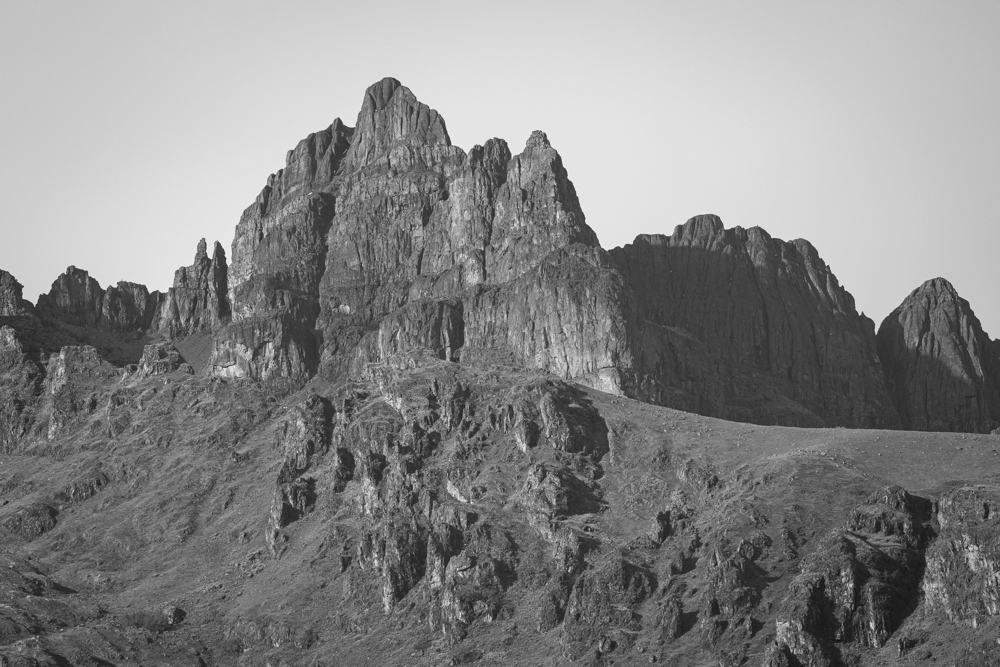 Andean peaks viewed from the hotel