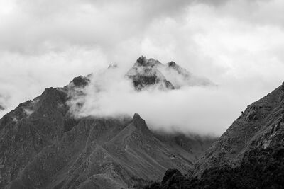Clouds obscuring Andes heights