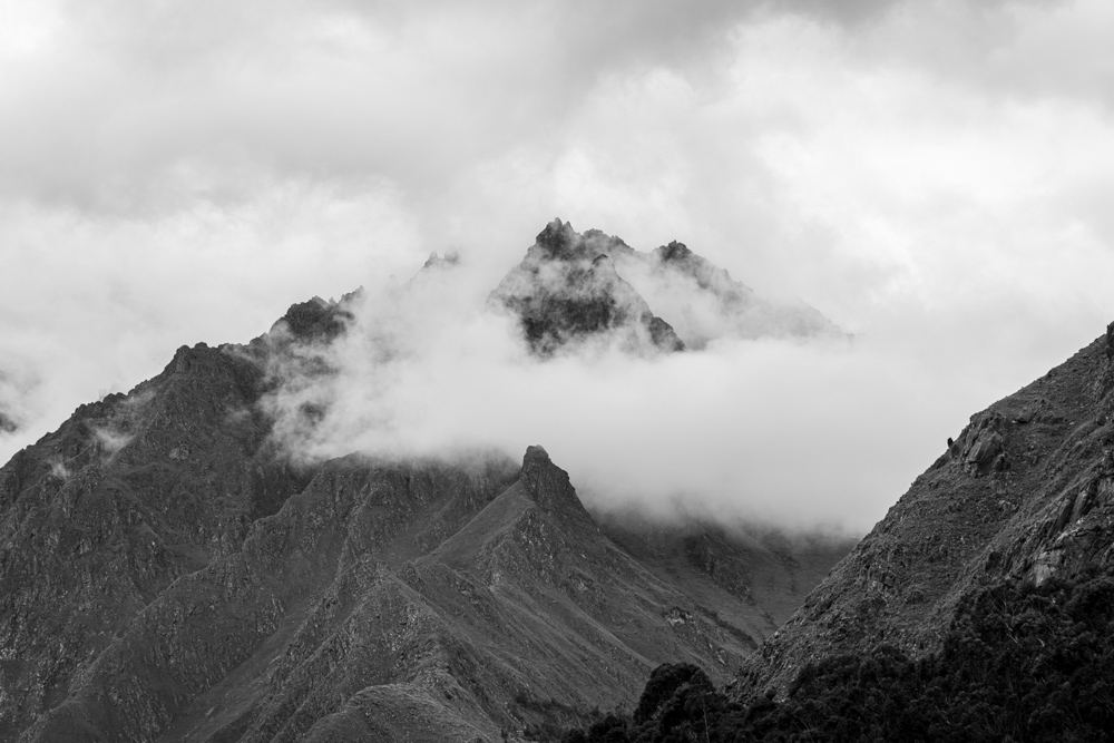 Clouds obscuring Andes heights