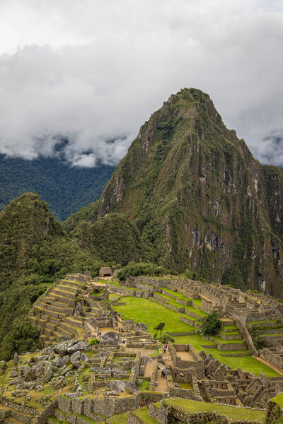 First view of Machu Picchu