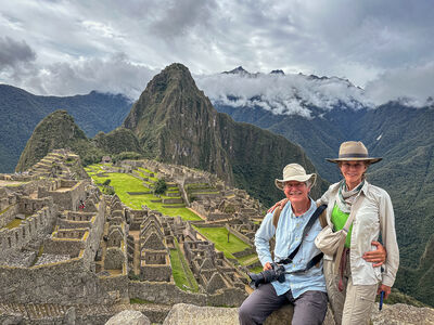 Cal and Virginia Ann at Machu Picchu