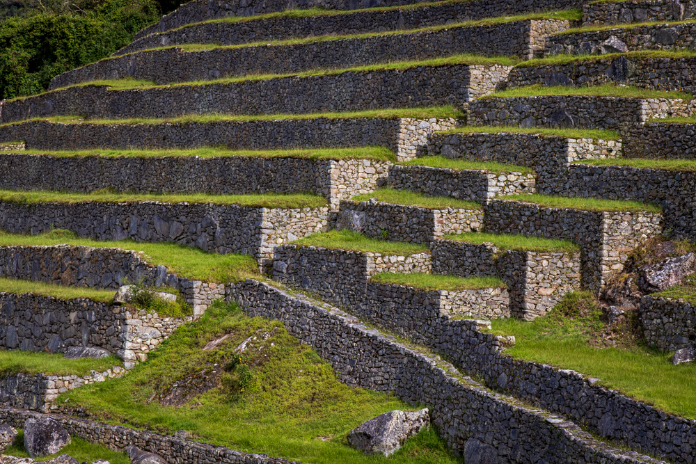 Terraces used for farming